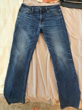 32x32 American Eagle Outfitters Men's Slim Straight Blue Jeans